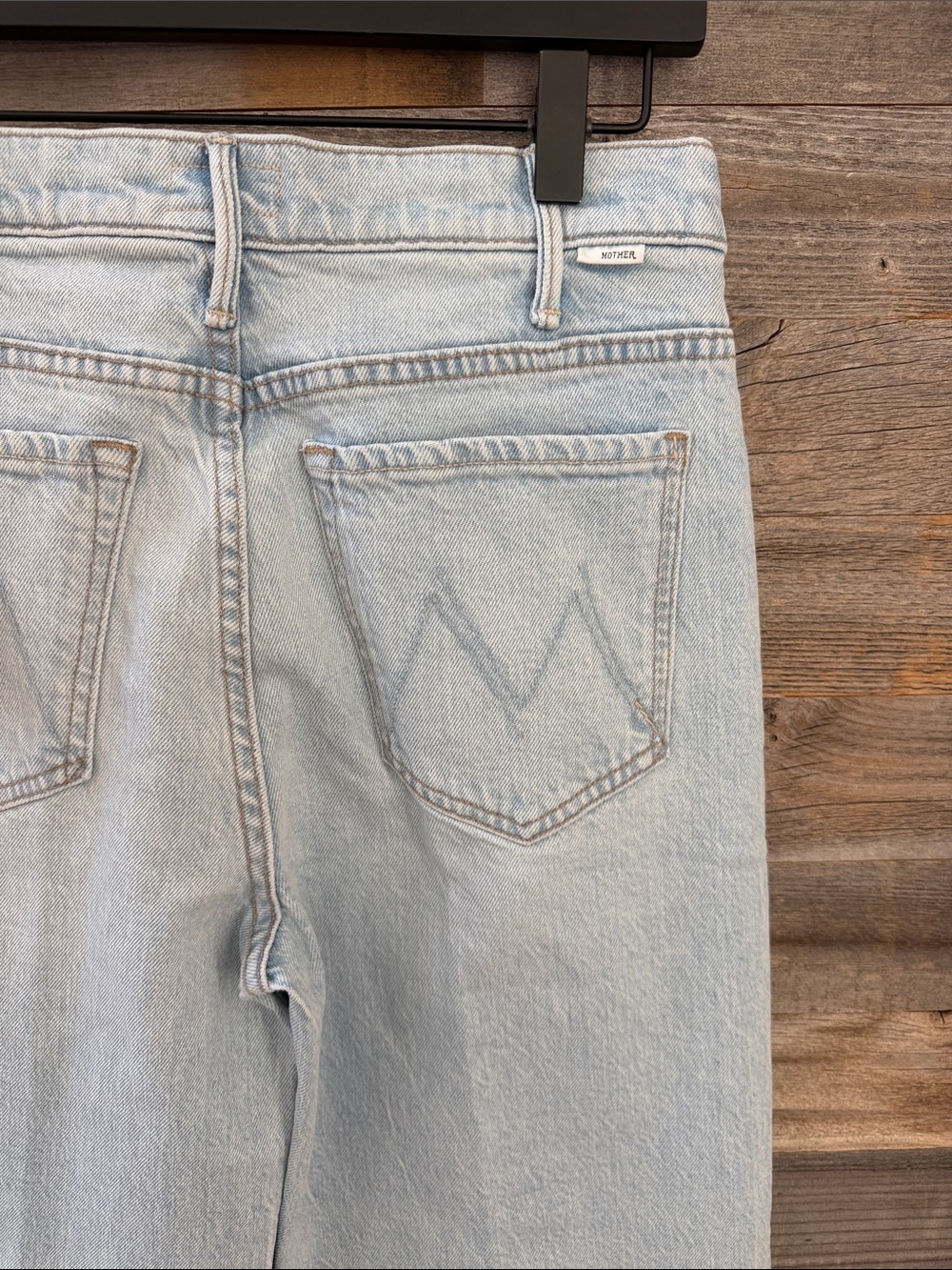 Mother Lil Husler Roller Skimp Fray Jeans in Bring The Cooler Size 27P NWT - Picture 7 of 14